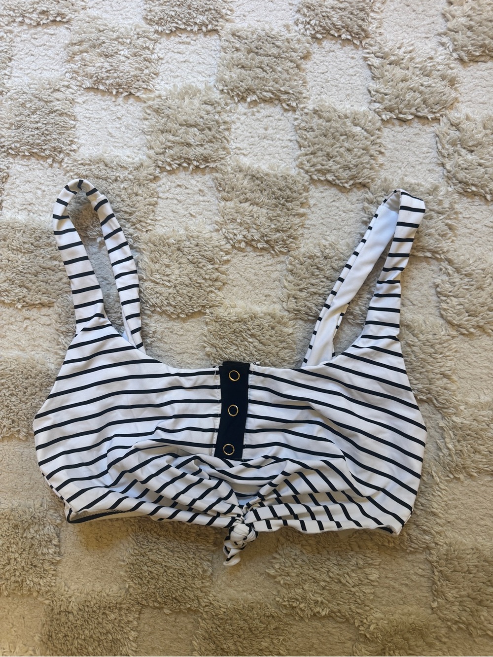 Beach Bunny Striped Bikini Top